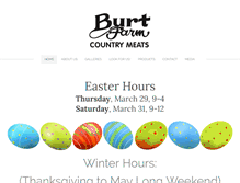 Tablet Screenshot of burtfarmmeats.com